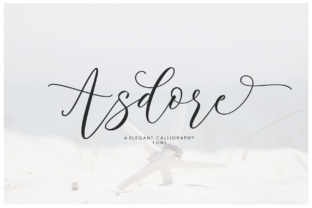 Asdore: A Bouncy Script Font with Elegant Charm for Branding