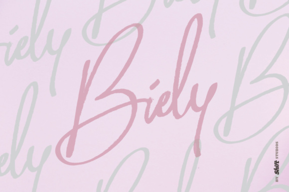 Biely Font: A Handwritten Typeface for Marketing Impact