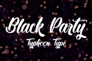 Black Party Font: A Script That Commands Attention