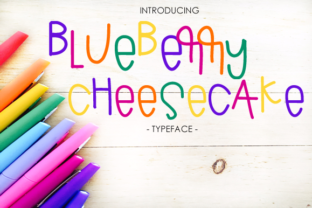 Blueberry Cheesecake Font: A Playful Script for Editorial Design