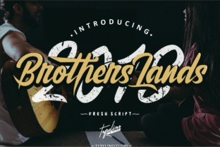 Brother Lands: A Script Font with Real Branding Charm