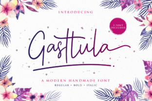 Gasttula: A Handwritten Font for Modern Web Design