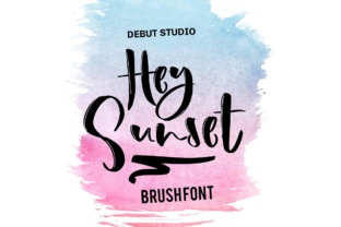 Hey Sunset Font: A Brush Script Typeface for Modern Marketing