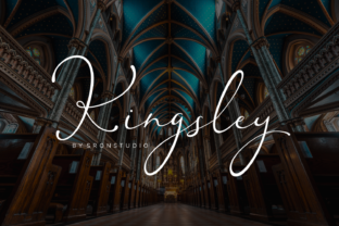 Kingsley: A Modern Script Typeface for Refined Editorial Work