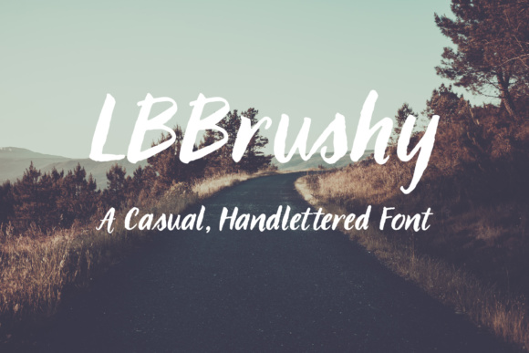 LBBrushy: A Hand-Lettered Font for Crafters and Makers