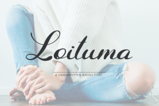 Loituma: A Handmade Calligraphy Font for Creative Products
