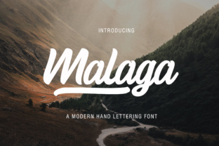 Malaga Font Review: A Playful Script Typeface for Small Business Branding