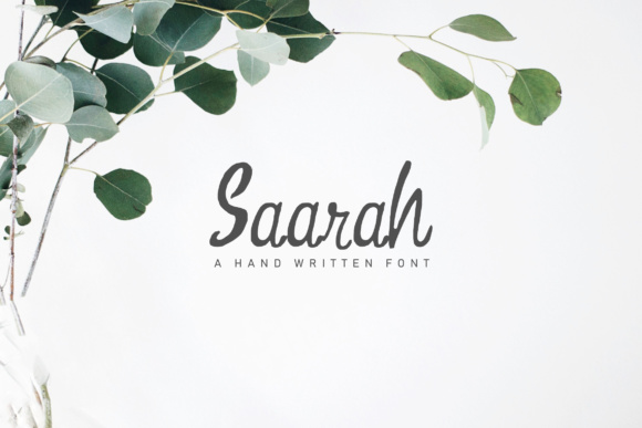 Saarah Script Font: A Fresh Look for Small Business Branding