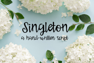 Singleton Font Brings Hand-Lettered Charm to Your Craft Products