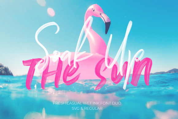 Soak Up the Sun Duo: A Textured Handwritten Font for Summer Campaigns